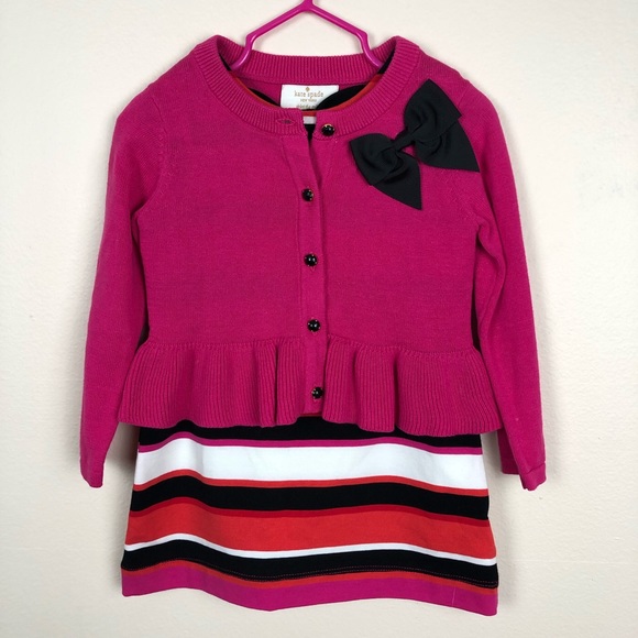 kate spade Other - NWT Kate Spade 2T dress and NWOT cardigan 2T